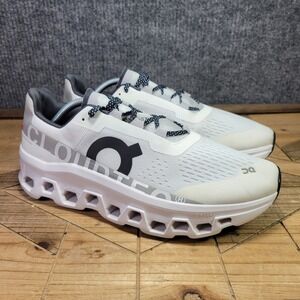 On Cloud OC Cloudmonster Men US 11 White Cloudtec Running Shoe 61.98288